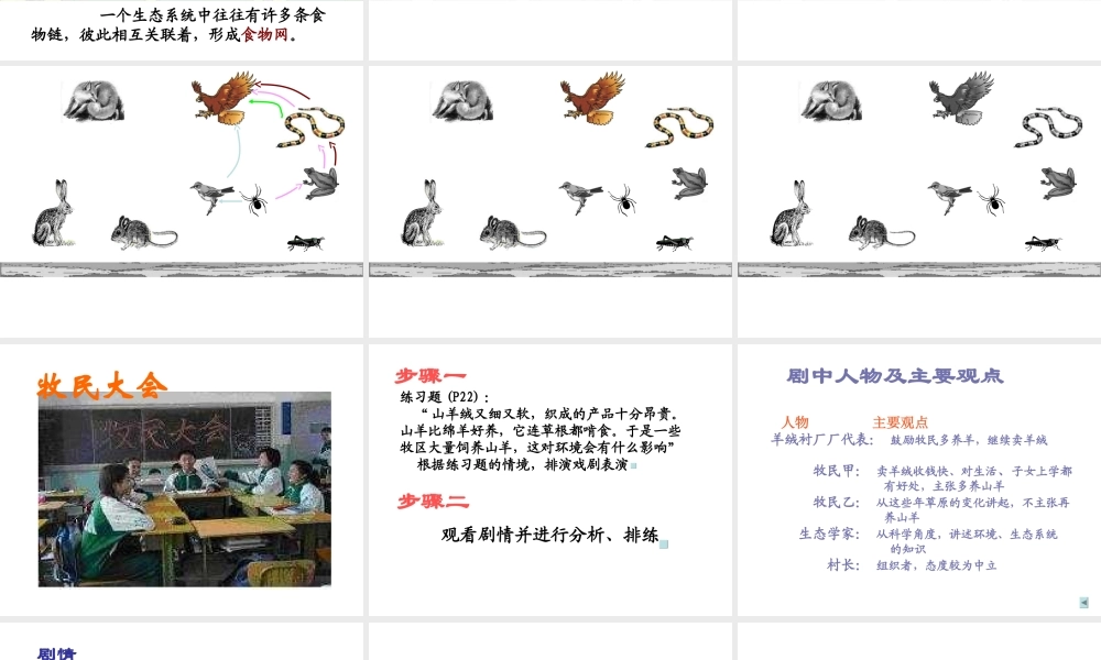 七年级上册生物生态系统