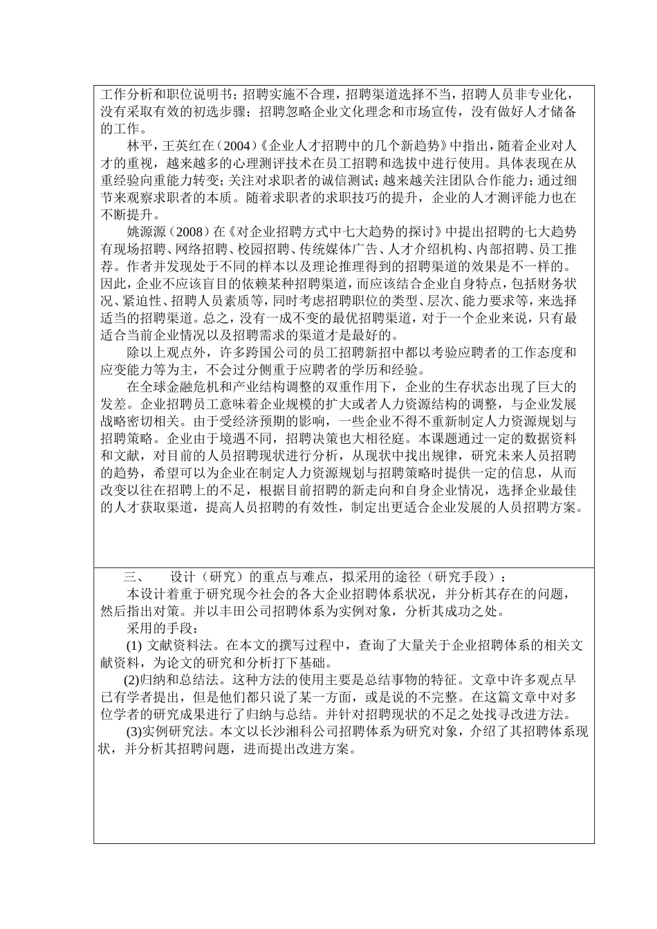 长沙湘科公司招聘体系设计开题报告_第2页