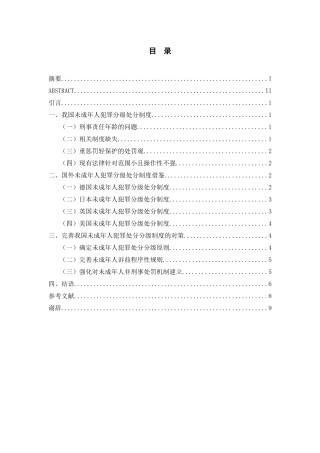 我国未成年人犯罪分级处分制度研究