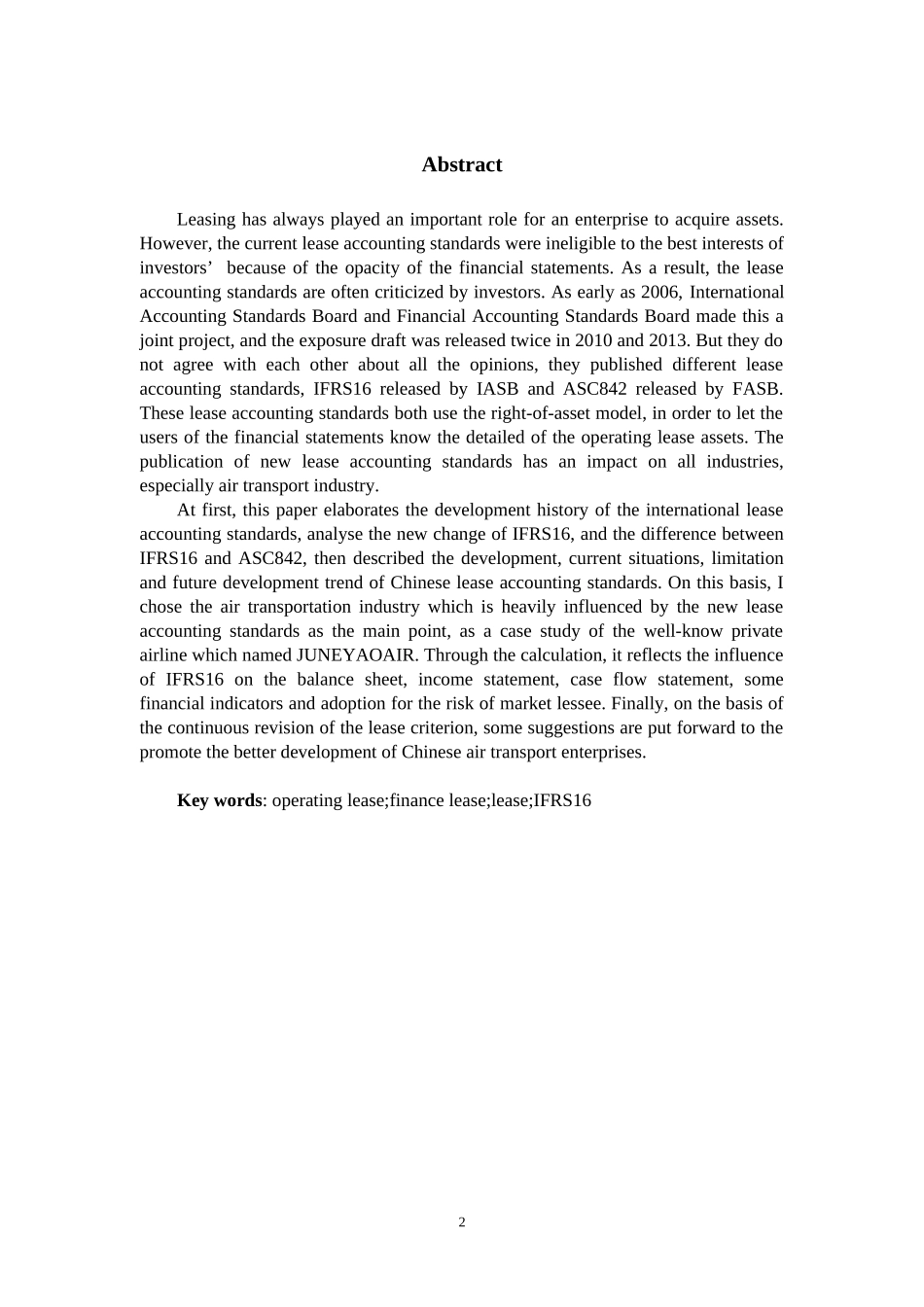 租赁会计准则变化对航空运输企业财务数据的影响—以吉祥航空为例_第2页