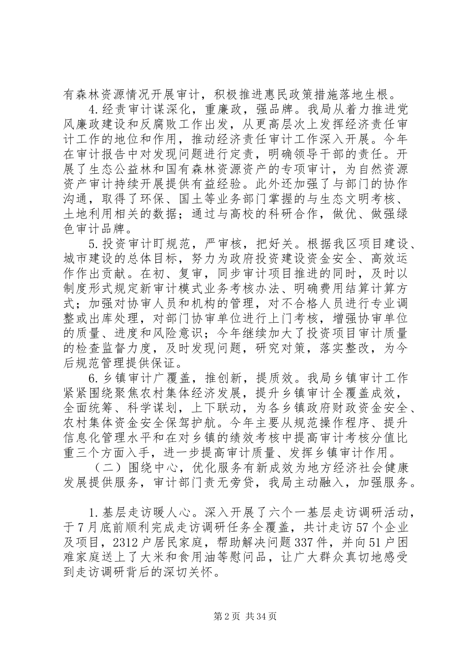 审计局XX年度工作总结锦集_第2页