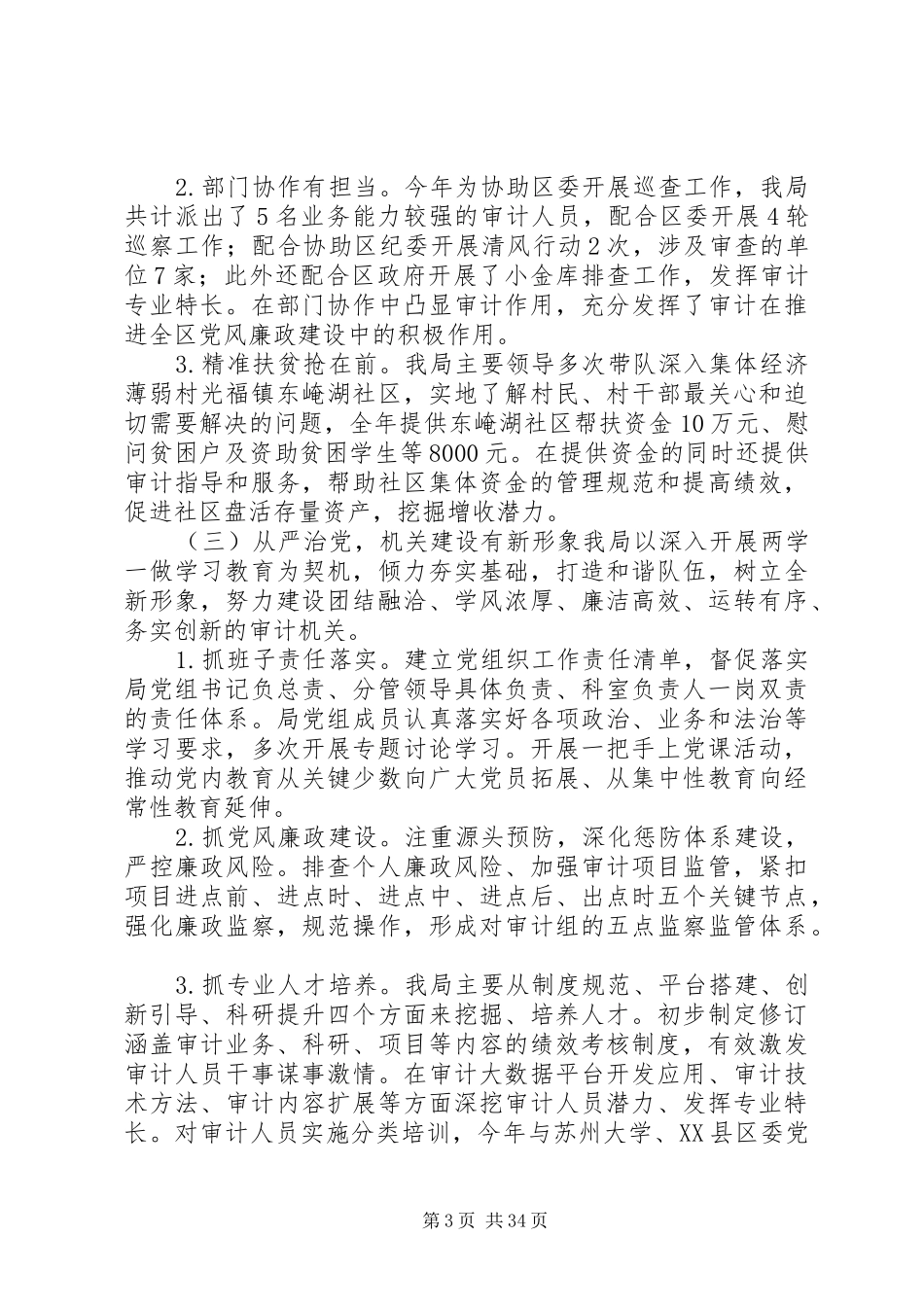 审计局XX年度工作总结锦集_第3页