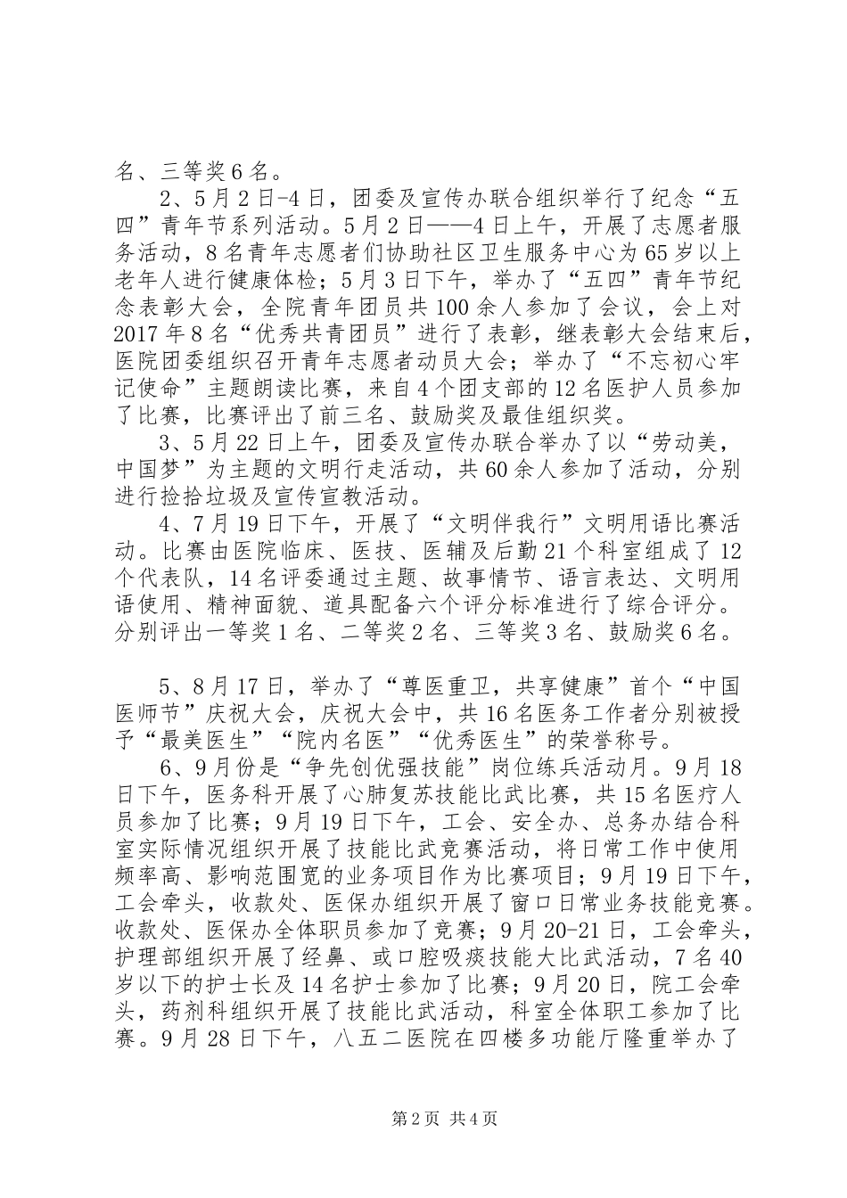 医院宣传办工作总结_第2页