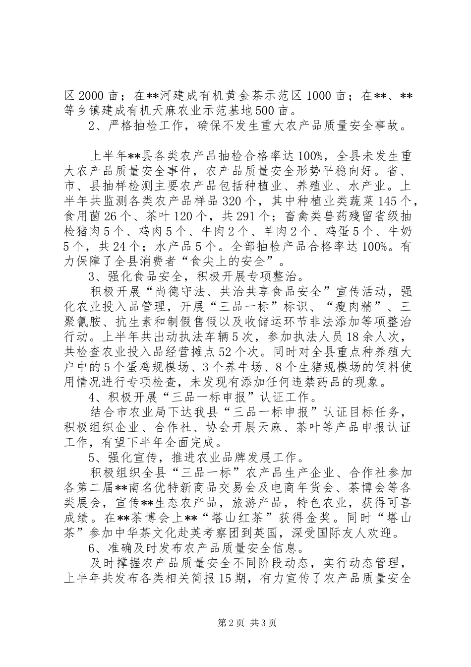 XX年县质量强县工作半年总结_1_第2页