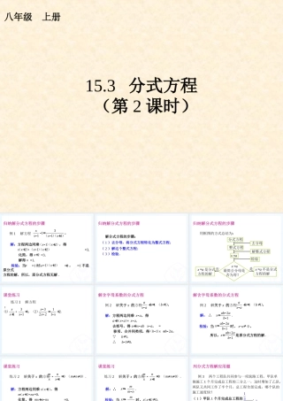 分式方程(第课时)