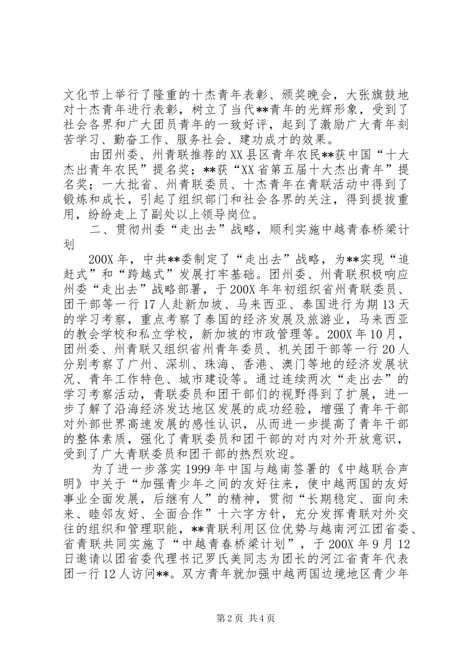 青年团委、青联会工作总结_第2页