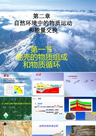 地壳的物质组成和物质循环