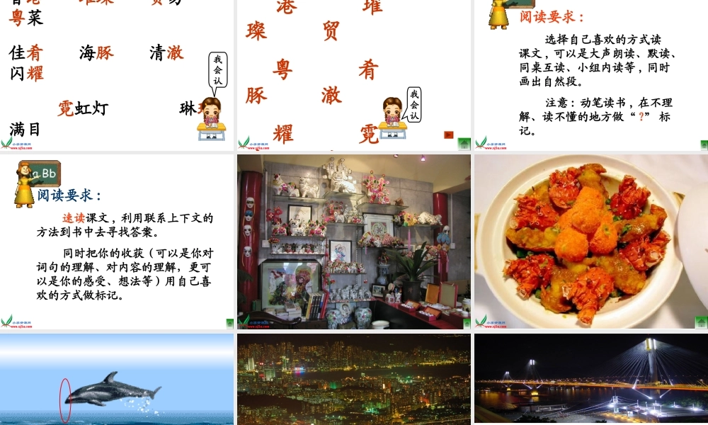 （人教新课标）三年级语文上册课件香港，璀璨的明珠3