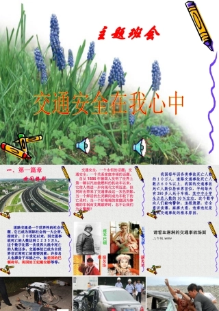 安全教育班会《交通安全在我心中》PPT课件