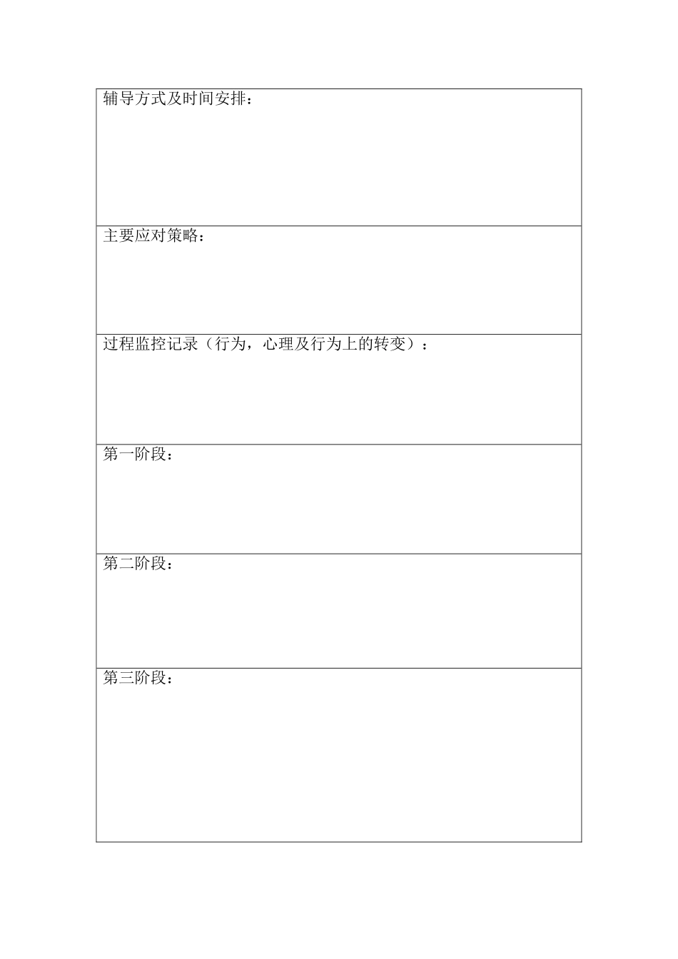 初中学生成长记录表 (2)_第2页