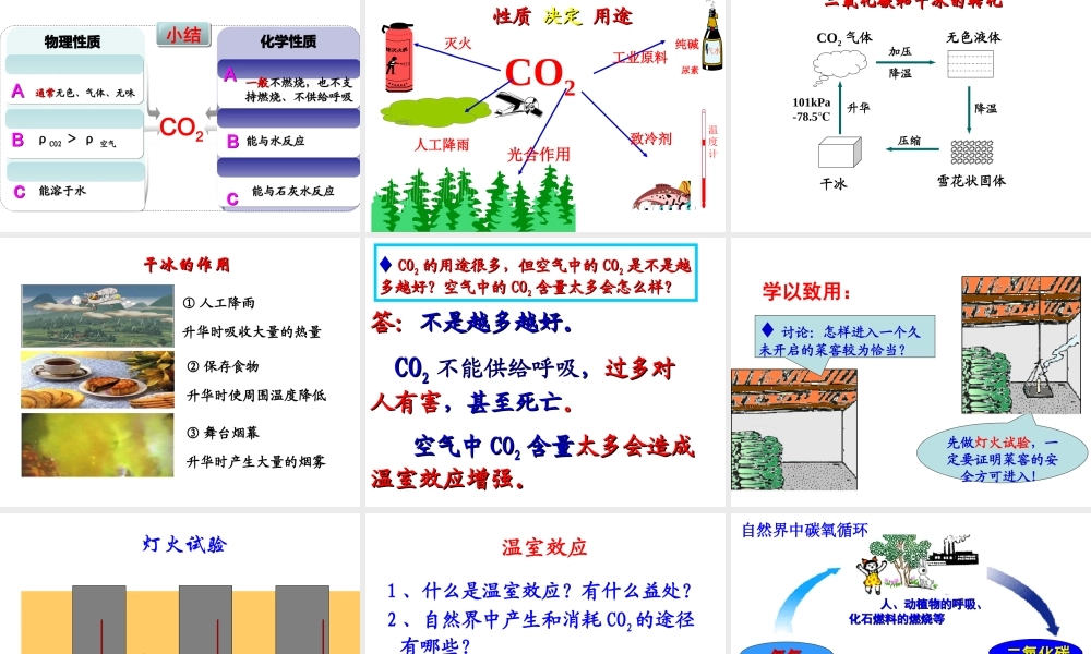 人教版九年级化学第六单元第三节第一课时