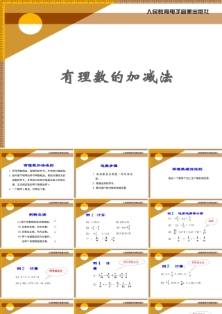 《有理数的加减法》复习课件(1)1