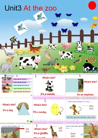 2012新版PEP三年级英语下册unit_3__At_the_zoo__A_Let's_learn课件