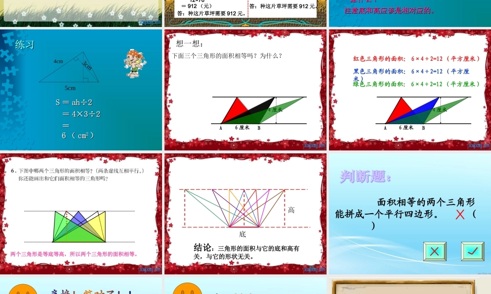 三角形的面积练习课