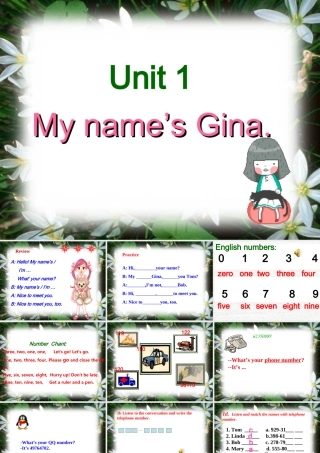 英语：七上Unit1Myname’sGinaSectionB第1课时（人教版）