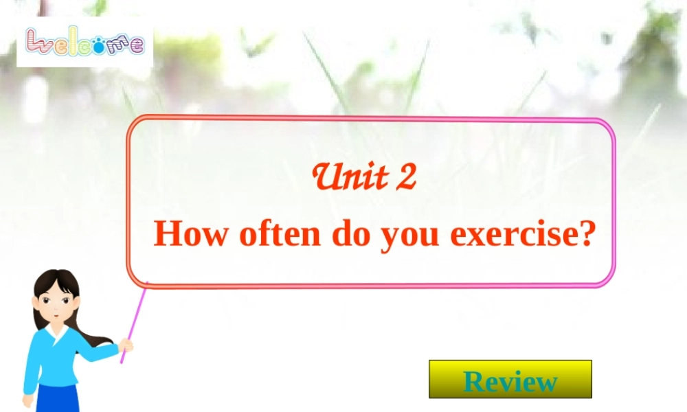 八年级上册英语Unit2复习课件