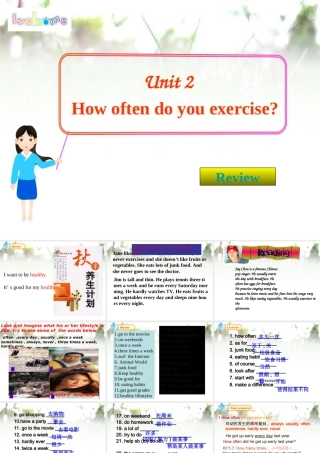 八年级上册英语Unit2复习课件