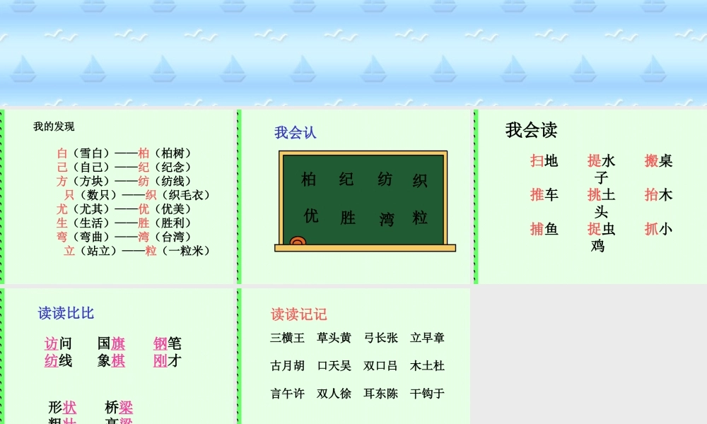 人教版小学语文二年级上册《语文园地二》PPT课件