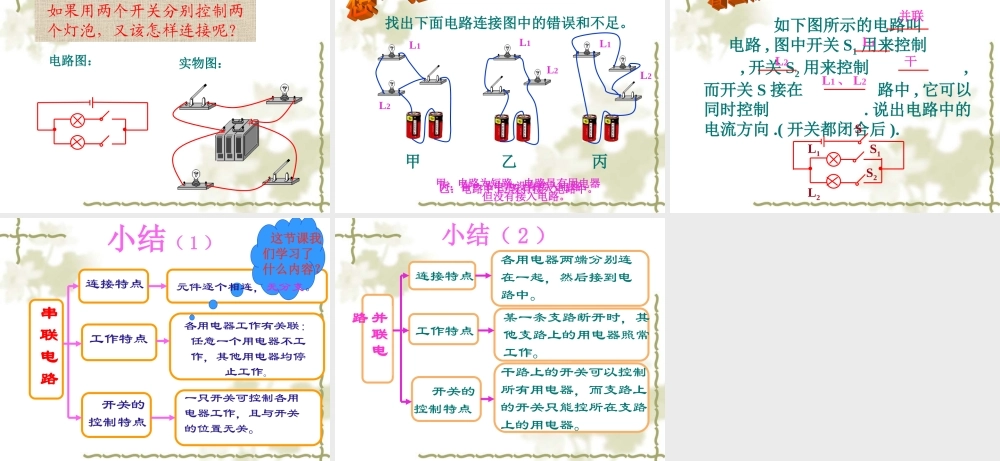 八年级物理53串联和并联课件人教版