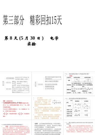 2013年高三物理二轮精彩回扣15天课件：第8天电学实验