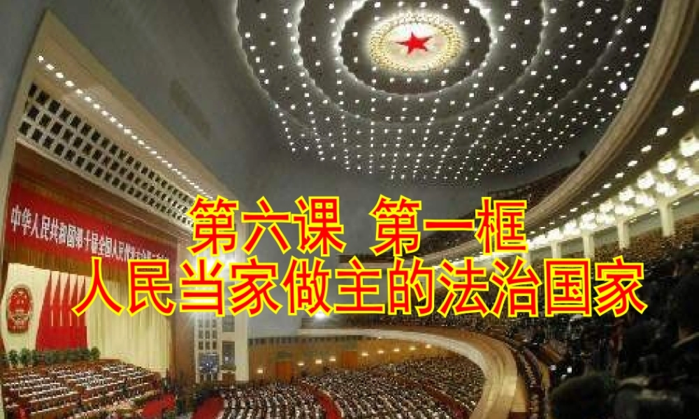 人民当家做主的法治国家 (2)