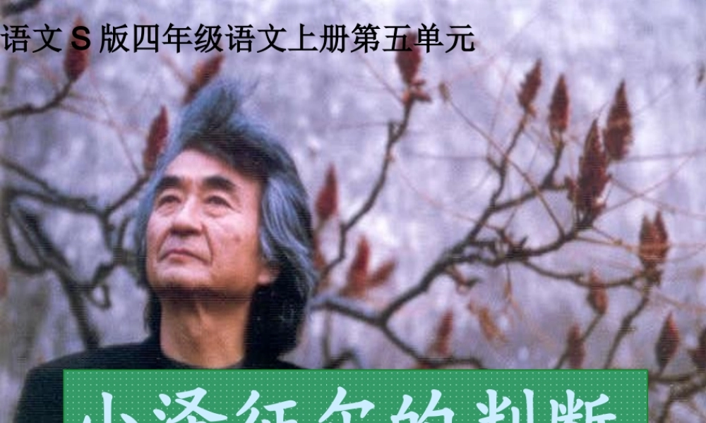 小泽征尔的判断PPT课件