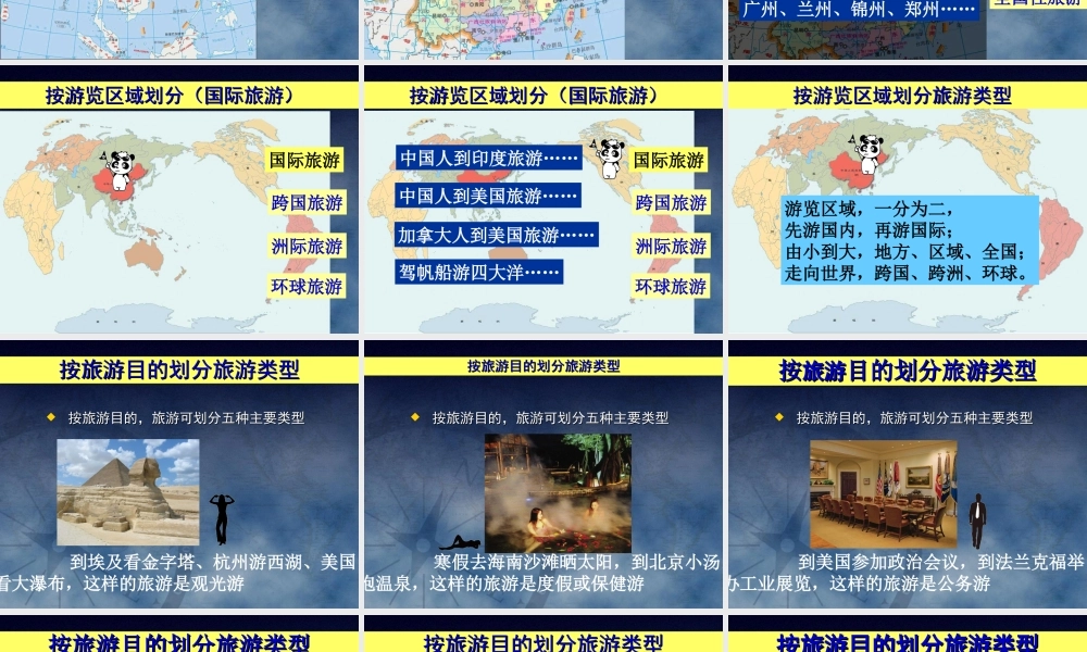 旅游概述与旅游资源