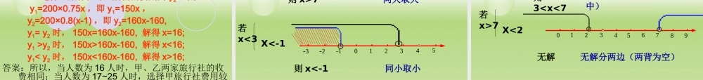 一元一次不等式复习课