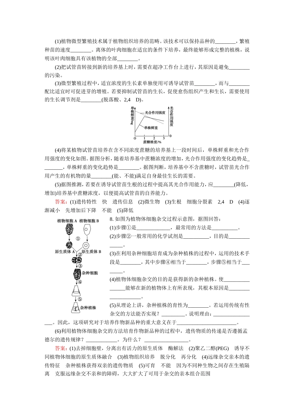 专题2细胞工程课时知能评估3_第2页