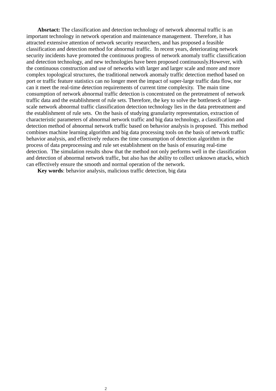 网络恶意流量检测与分类方法研究_第2页