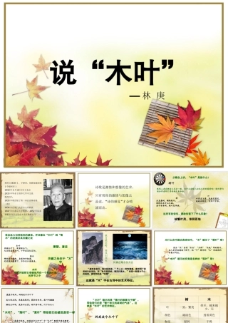 《说“木叶”》课件