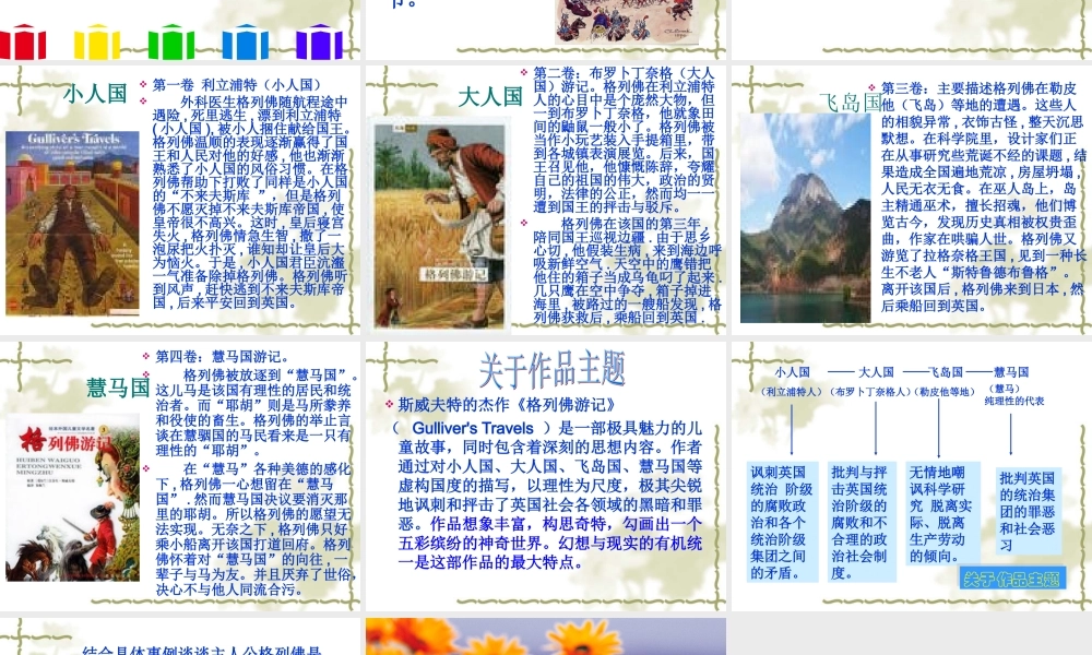 名著导读《格列佛游记》课件