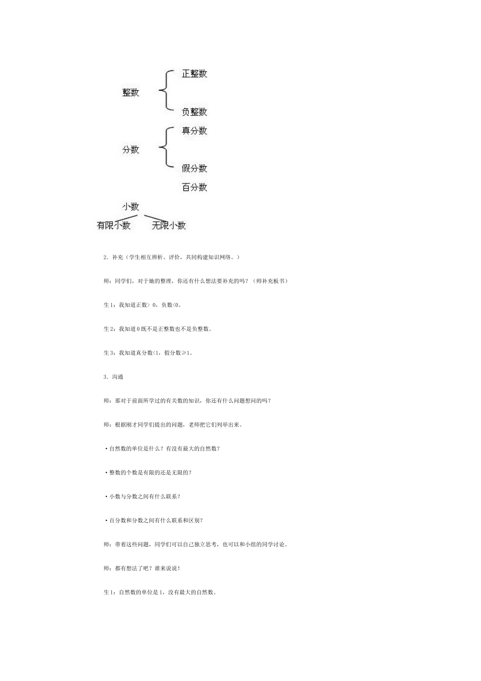 数的认识复习六年级数学教案_第3页
