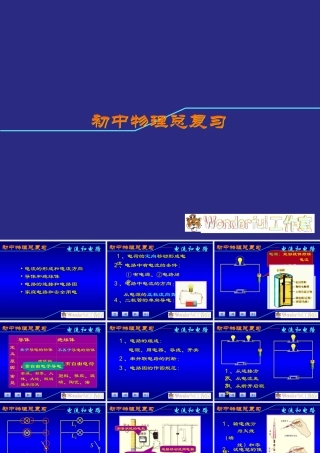 初中物理总复习电流和电路