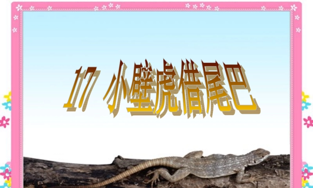 小壁虎借尾巴  (2)