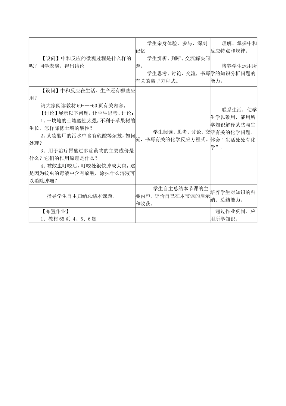 酸和碱之间会发生什么反应教学设计_第3页