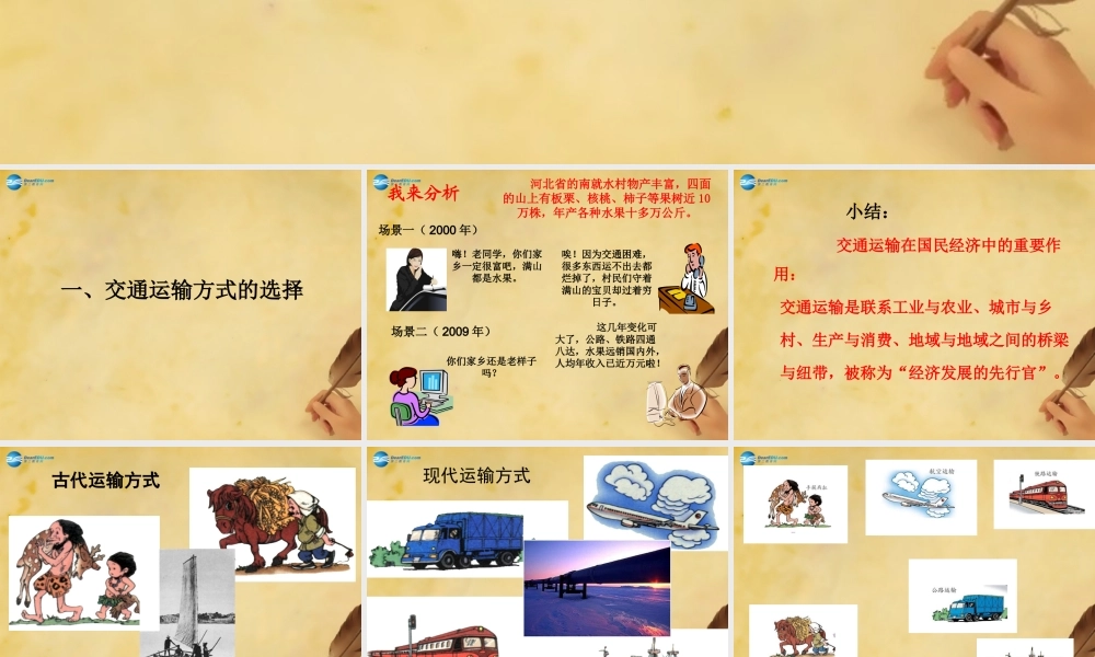 八年级地理上册第四章第一节《交通运输》课件3（新版）新人教版