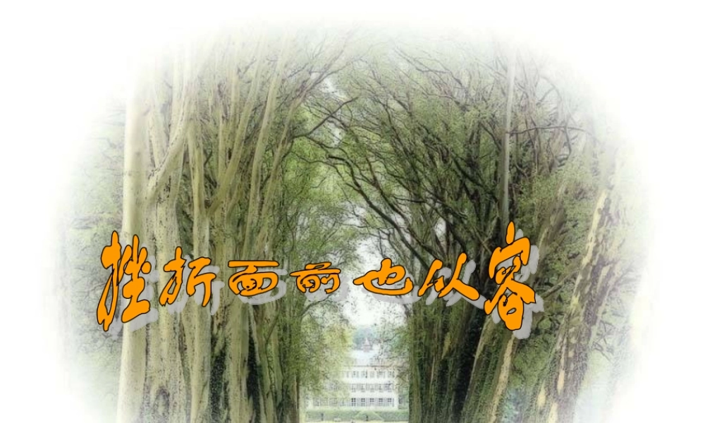 直面挫折徐里丽