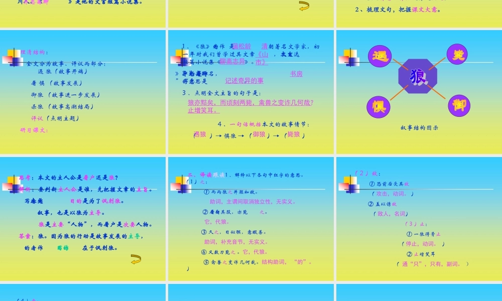 《狼》PPT课件