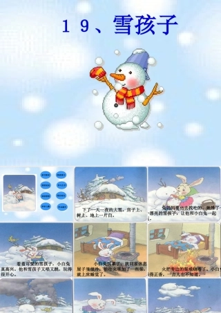 《雪孩子》PPT课件