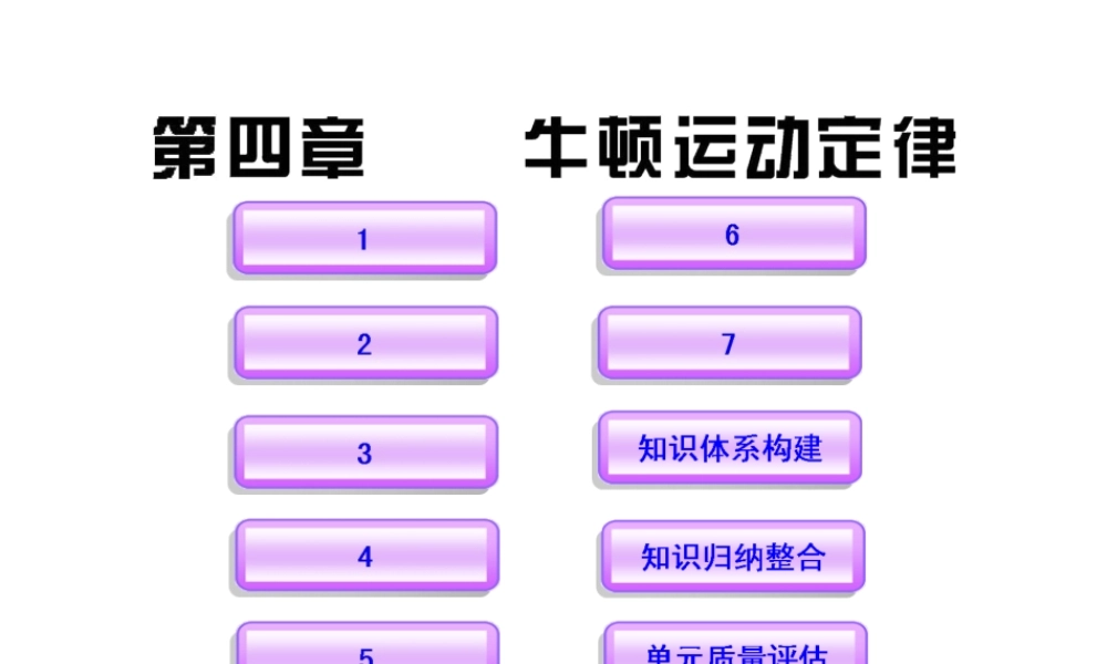 高中物理全程学习方略配套课件牛顿运动定律人教版必修