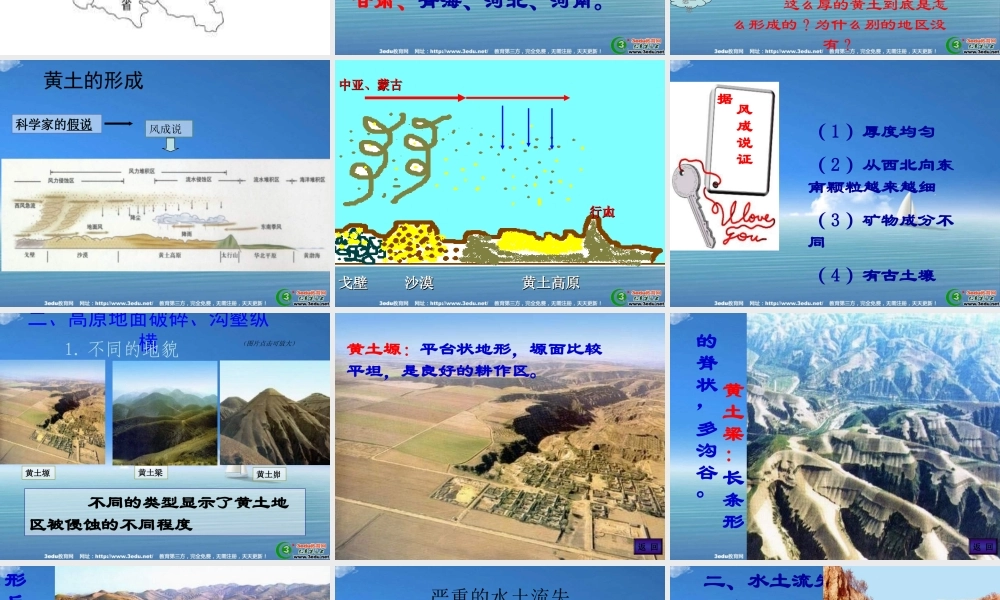 八年级地理黄土高原1