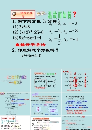 用配方法解一元二次方程雷新洁