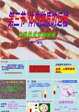 体内物质的运输