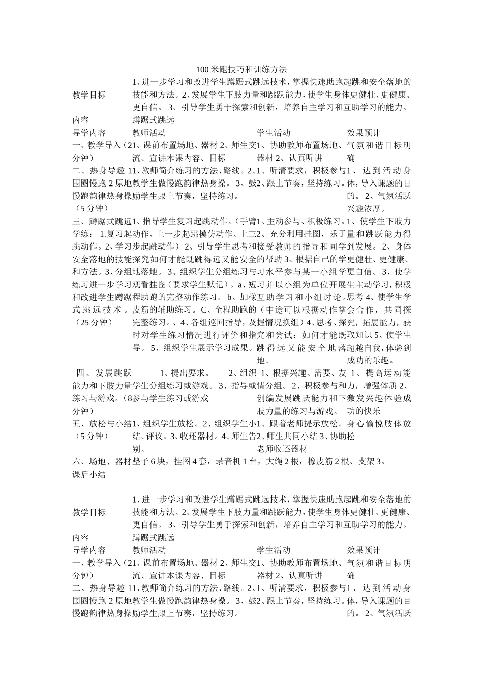 米跑技巧和训练方法_第1页