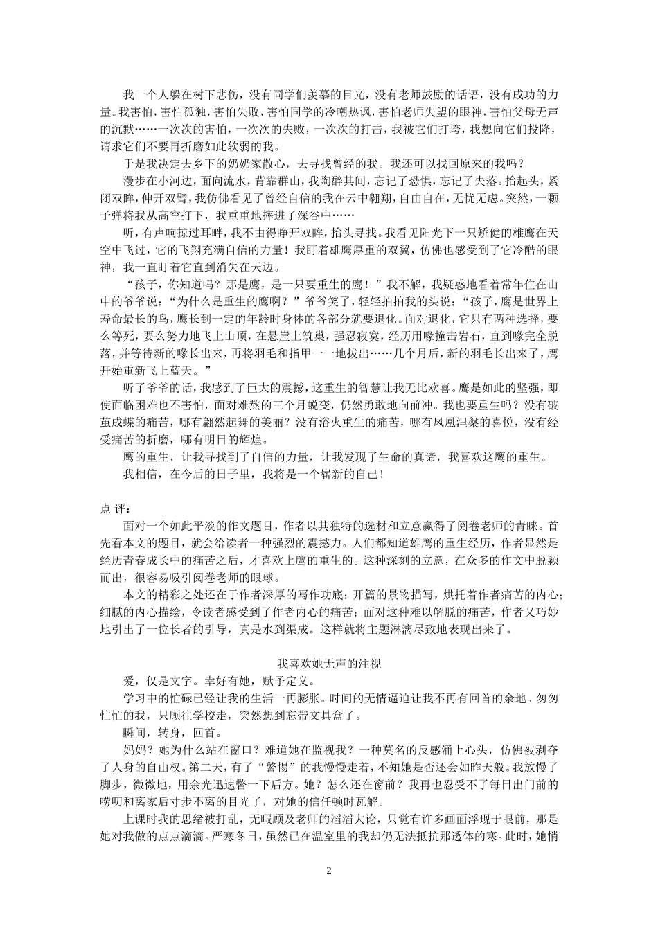 初中作文考场必备_新颖题材_第2页