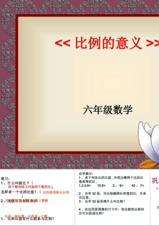 比的意义、基本性质