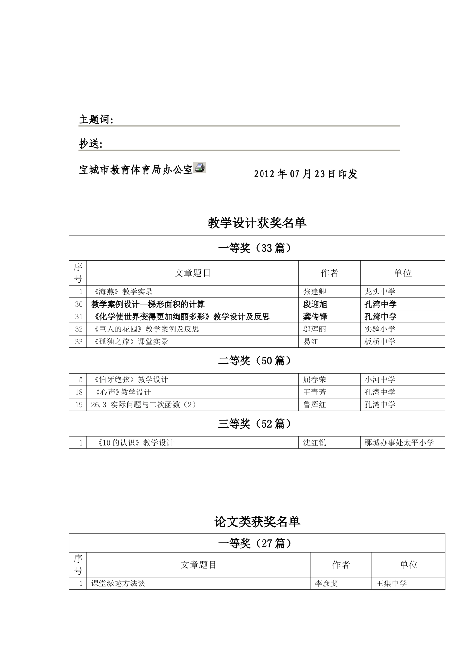 段迎旭2012723课内比教学论文案例获奖_第2页