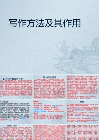 写作方法及其作用2