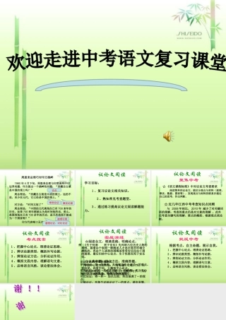 中考议论文复习